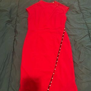 CBR women red dress